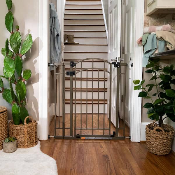 Multi-Use Decorative Extra Tall Safety Pet and Baby Gate, Pressure or Hardware Mounted, Auto Close Door, 36 in. Tall