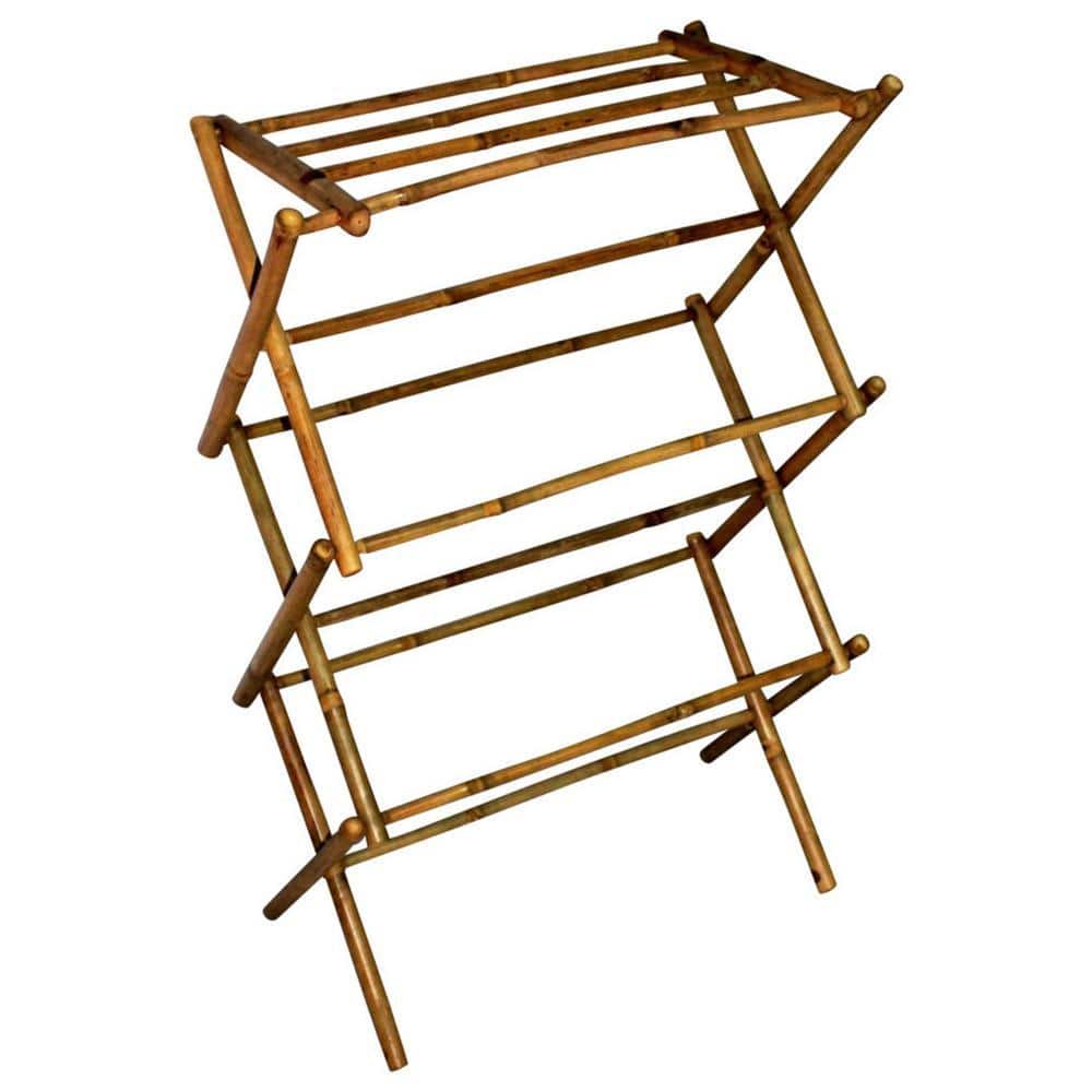 Bamboo Multi-Tier Laundry Drying Rack