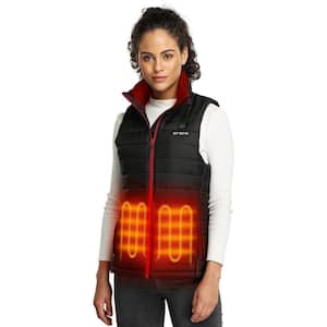 Women's Black 7.2-Volt Lithium-Ion Lightweight Heated Vest with One 5.2Ah Battery and Charger
