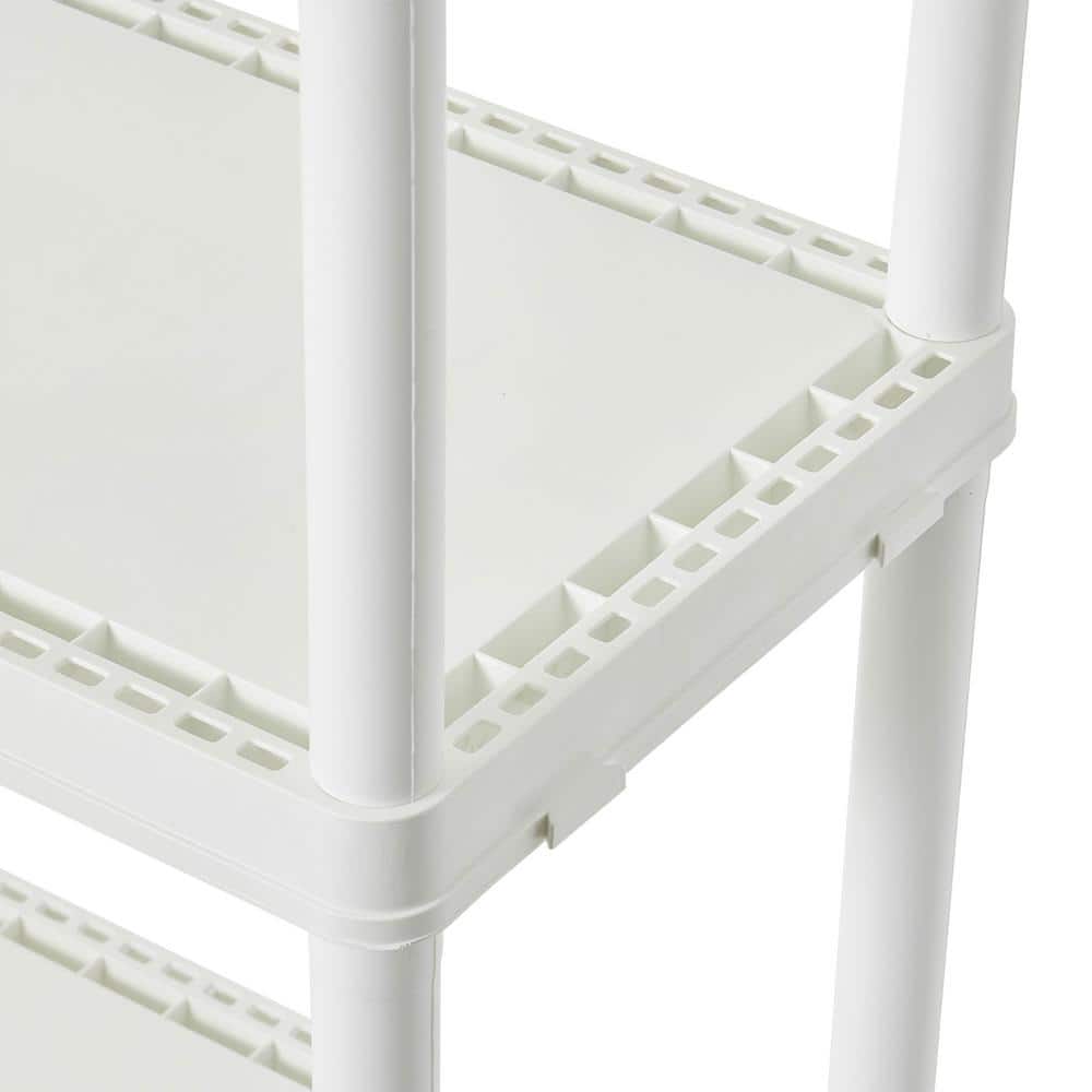 White 4-Shelf Kids Storage Organizer