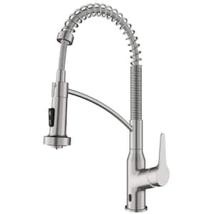 Scottsdale Single Hole Single Handle Pull-Down Sprayer Sensor Kitchen Faucet In Stainless Steel
