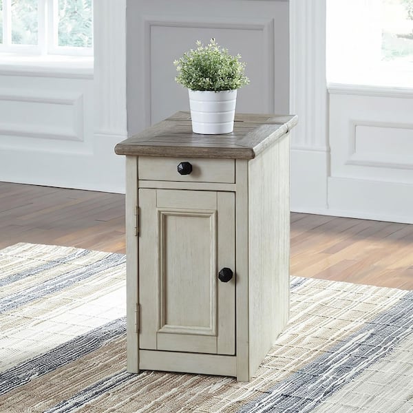 Bolanburg 14 in. 2-Toned Wood End Table