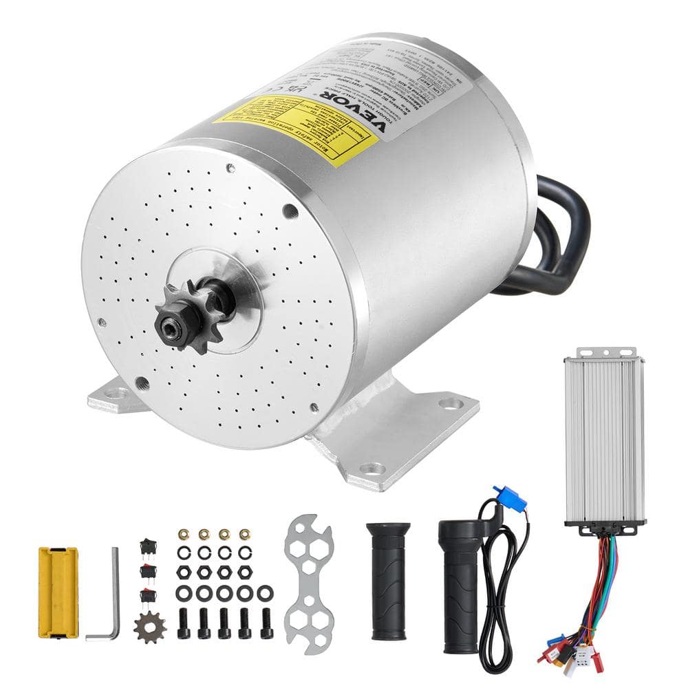 1800-Watt Electric Brushless DC Motor Kit-48-Volt 4500 rpm Motor with Upgraded Speed Controller and Throttle Grip Kit price history on PriceWatchPro
