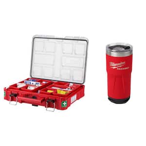 Class B Type 3-Packout First Aid Kit (193-Piece) with PACKOUT Red 20 oz. Tumbler