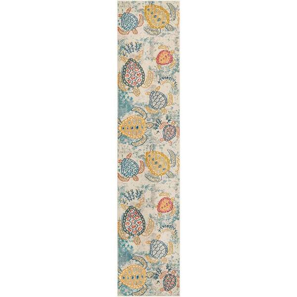 Unique Loom Positano Treasure Beige 2' 7 x 12' 0 Area Rug 3192869 The Home Depot