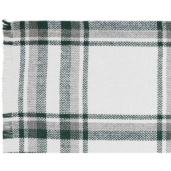 DII Antique Green Buffalo Check Dishtowel (Set of 3)