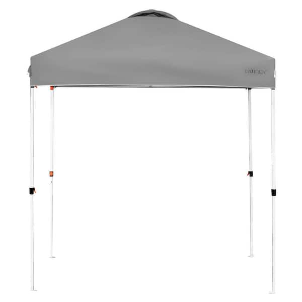 6 ft. L x 6 ft. W Gray Pop Up Canopy Tent