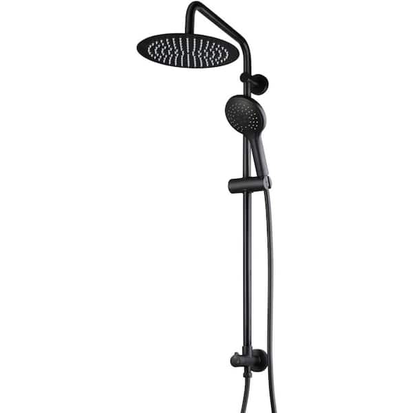 Unbranded Roxy 11.5 in. W 3 Jet Shower Tower in Black 16GS-36151