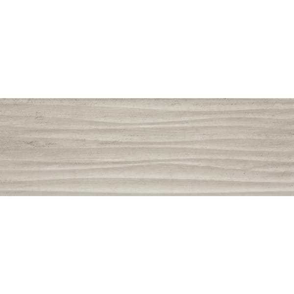 Daltile Articulo Column Grey 6 in. x 6 in. Glazed Ceramic Wavy Tile Sample