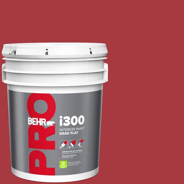BEHR PRO 5 gal. #BXC-03 Scarlet Dead Flat Interior Paint