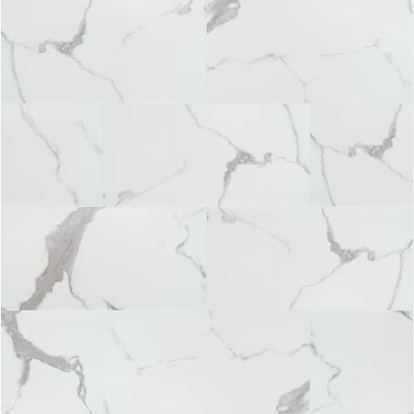 Take Home Sample - Carrara Luciano Rigid Core Click Lock Luxury Vinyl Tile Flooring