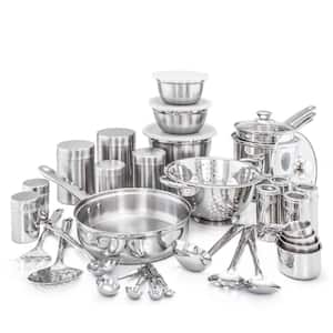 Kitchen in a Box 36-Piece Stainless Steel Cookware Set
