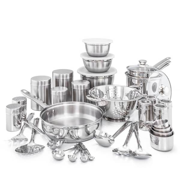 Old Dutch Kitchen in a Box 36-Piece Stainless Steel Cookware Set