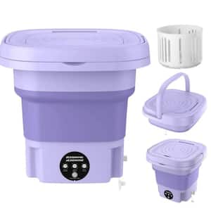 0.28 cu ft. Portable Top Load Washer in Purple with Detachable Drain Basket 3 Modes for Underwear, Socks, Baby Clothes