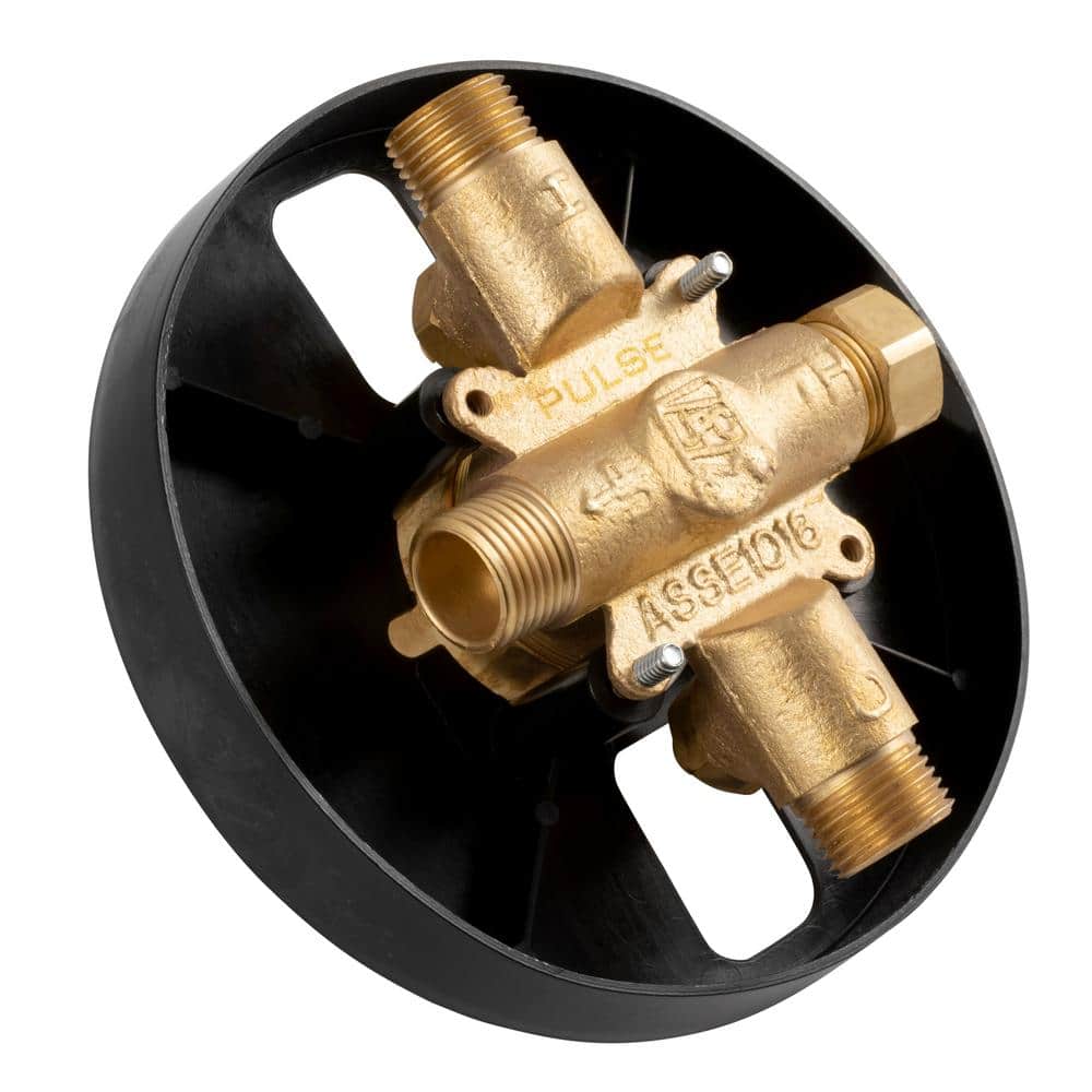 Matte Black Pressure Balance Thermostatic Valve with Lever