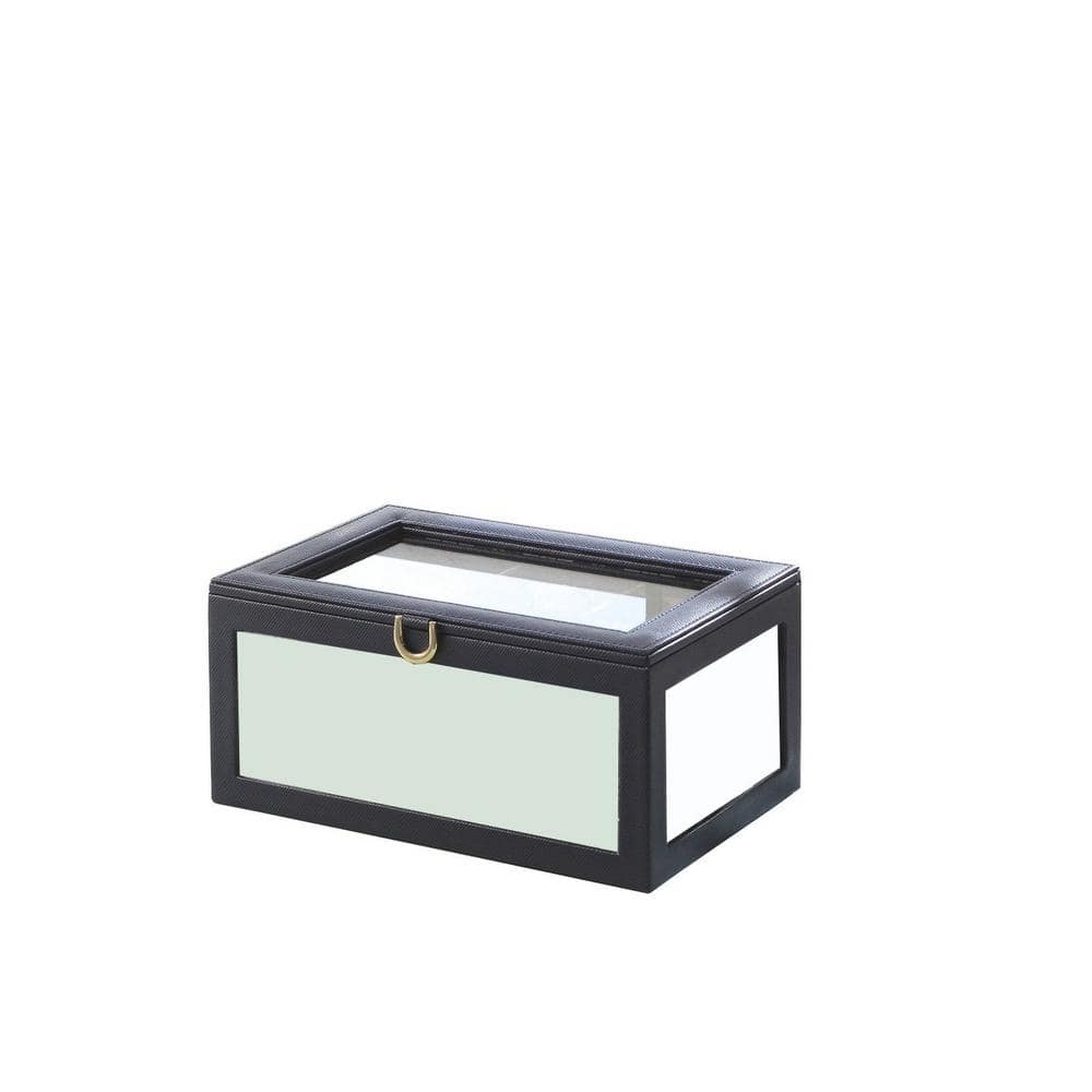 Elegant and Practical Leather Rectangular Brown 4-Slot Watch Box, Watch Dis