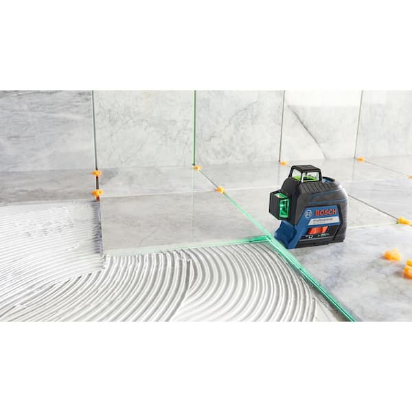Bosch GLL3-300G-RT Reconditioned 300 ft. Self-Leveling Green 360-Degree 3-Plane Laser Level
