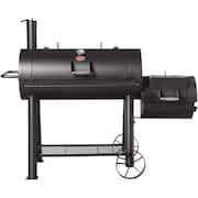 1012 sq. in. Competition Pro Offset Charcoal Grill or Wood Smoker in Black