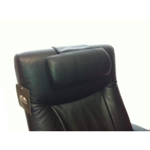 Mac Motion Chairs Oslo Collection Black Top Grain Leather Cervical Pillow