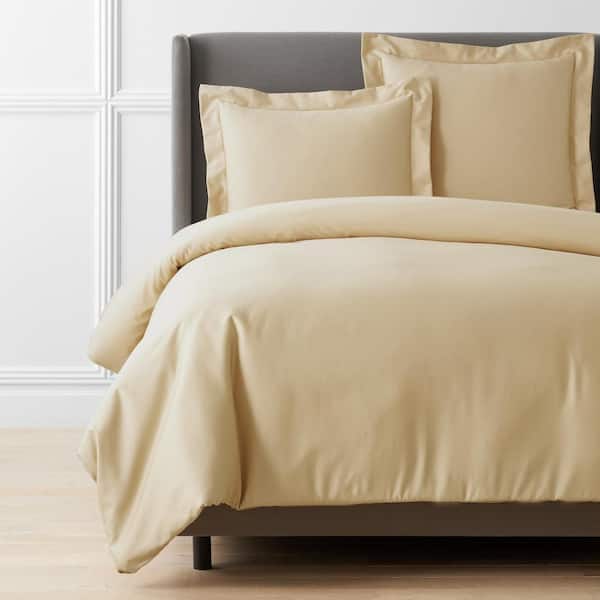 Legends Hotel Supima Yellow Twin Sateen Duvet Cover