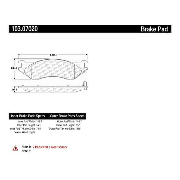 Centric Parts Disc Brake Pad Set