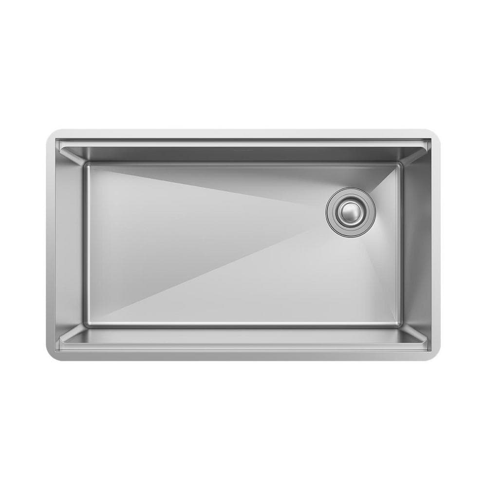 Crosstown 31.5" Stainless Steel Undermount Workstation Kitchen Sink
