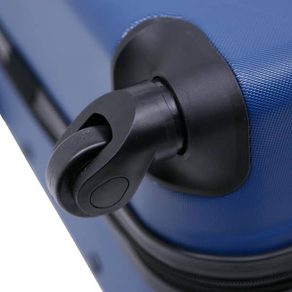 Wrangler 4-Piece Blue Hard Side Verticals Set and 2-Packing Cubes