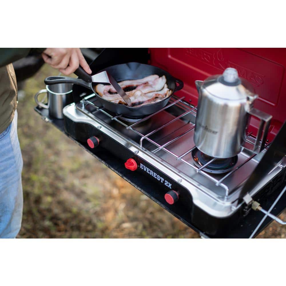 Camp Chef Mountain Series Everest 2 Burner Cooking System, MSHPX, 40,000 BTU Propane 21 inch Stove