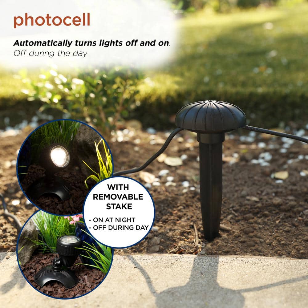 Set of 3 Warm White LED Outdoor Landscape Spotlights