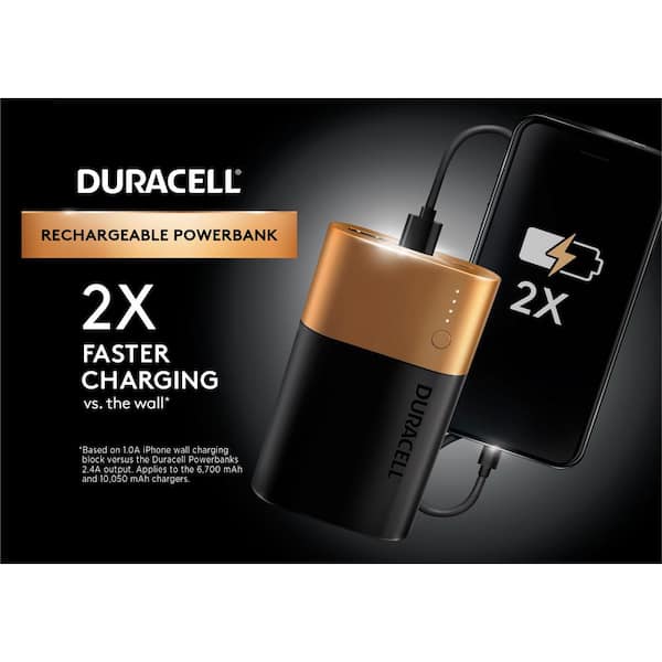 Duracell 3-Day Power Bank and USB Charger 004133303363 The Home Depot