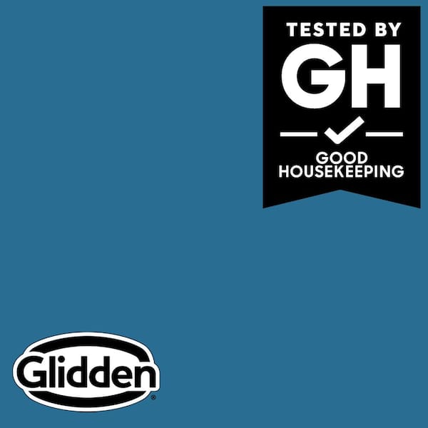 Glidden Premium 1 qt. PPG1158-6 Blue Oasis Flat Interior Latex Paint