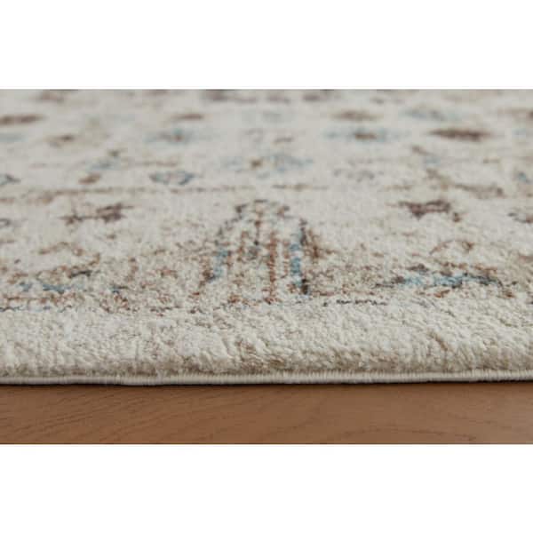 Jossler Beige 5 ft. x 7 ft. Medallion Area Rug