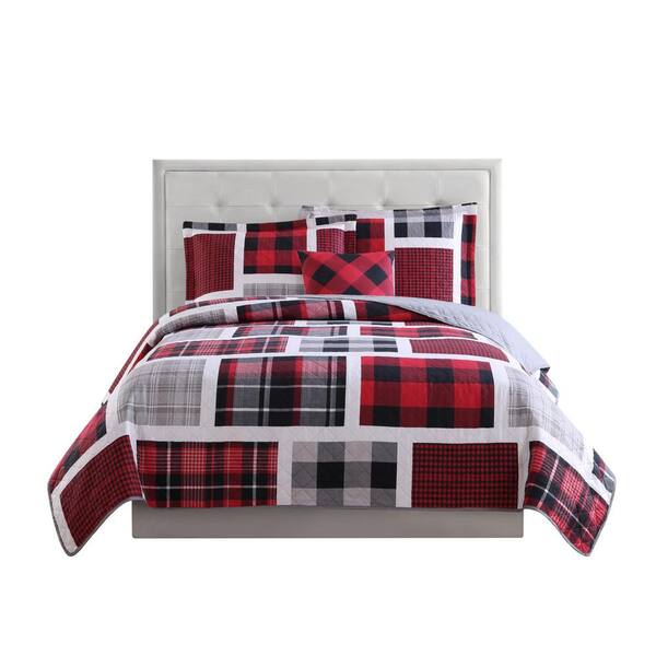 Global Home Red & Gold Embroidered Twin Bed Quilt Bedding Blanket Bedspread Global Home Red & Gold Embroidered Twin Bed Quilt Bedding Blanket Bedspread