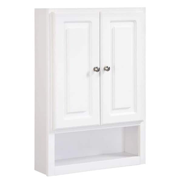 Design House Concord 21 In. W x 7 In. D x 30 In. H 2-Door Bath Wall Cabinet, Fully Assembled with Hardware, White