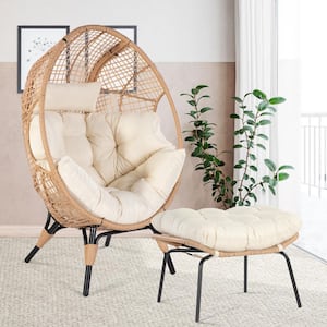 Lounge Egg Chair with Ottoman