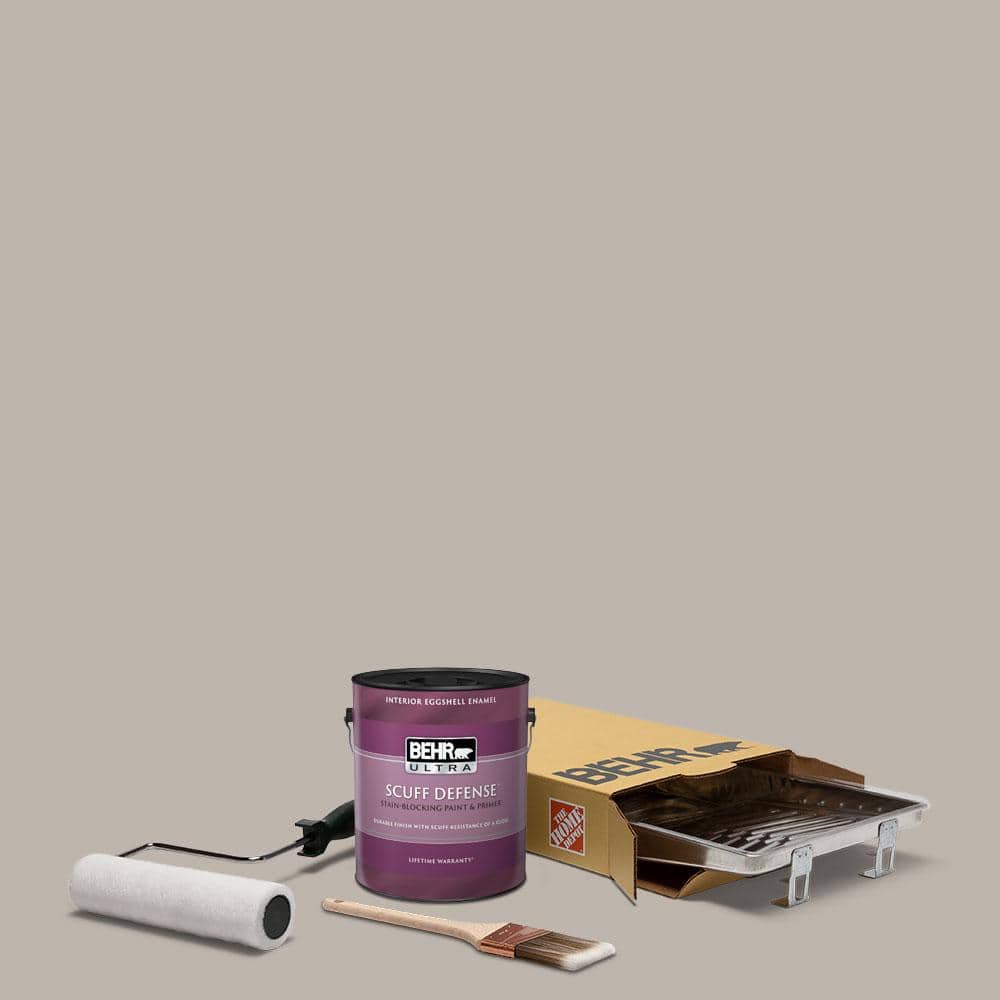 BEHR 1 gal. PPU1812 Graceful Gray Extra Durable Eggshell Enamel