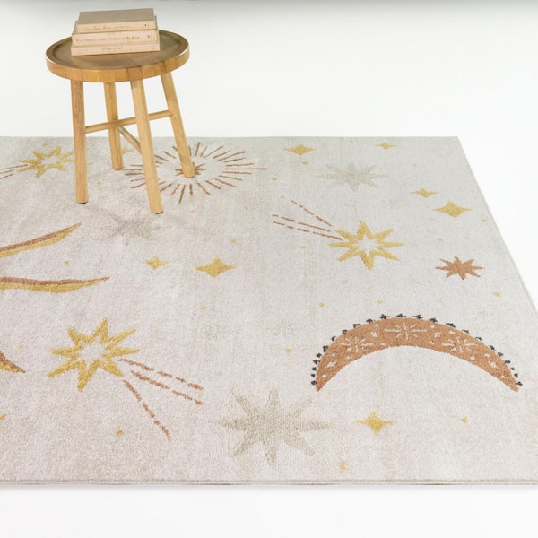 Zenith Yellow 8 ft. x 10 ft. Boho Space Area Rug