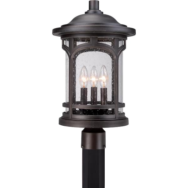 Quoizel Marblehead 1-Light Palladian Bronze Outdoor Post Lantern