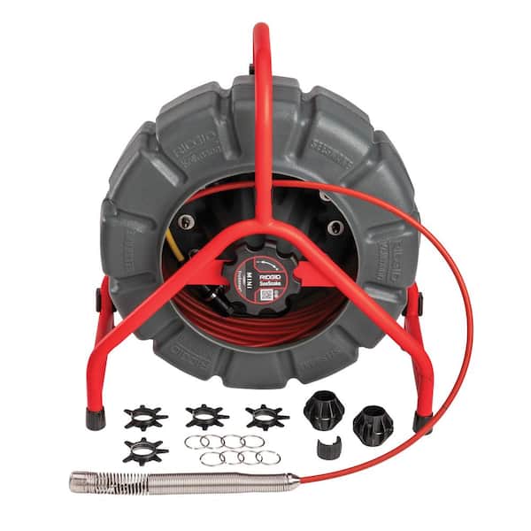 See Snake Mini Inspection Pipe/ Sewer Camera Reel w/ CS12x Digital Monitor Kit and ST-305 5-Watt Line Transmitter Bundle