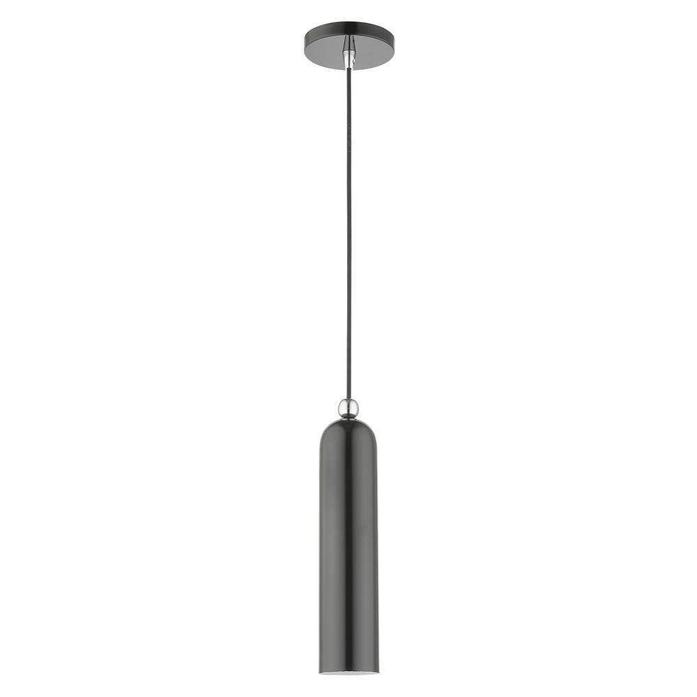 Scandinavian Chic Shiny Dark Gray Brass LED Pendant