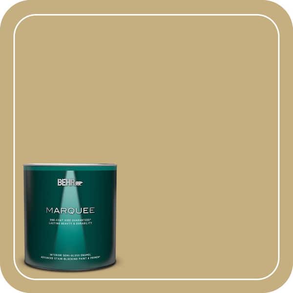 BEHR MARQUEE 1 qt. #MQ2-29 Cliff Ridge One-Coat Hide Semi-Gloss Enamel Interior Paint & Primer