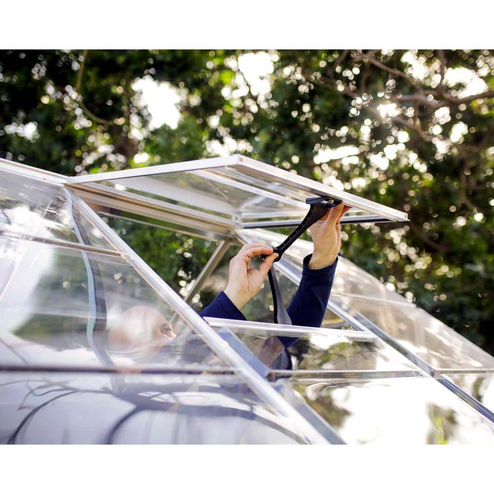 Harmony 6' x 14' Silver Aluminum Walk-In Greenhouse