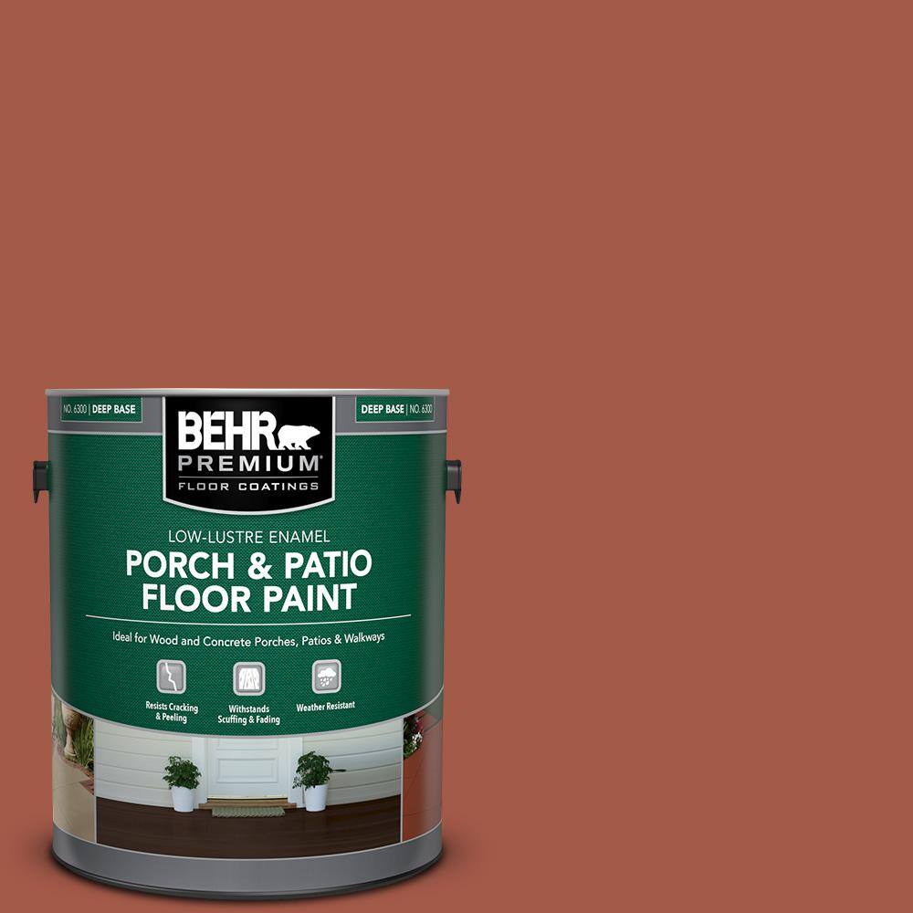 1 gal. #PPU2-15 Cajun Red Low-Lustre Enamel Interior/Exterior Porch and Patio Floor Paint price history on PriceWatchPro