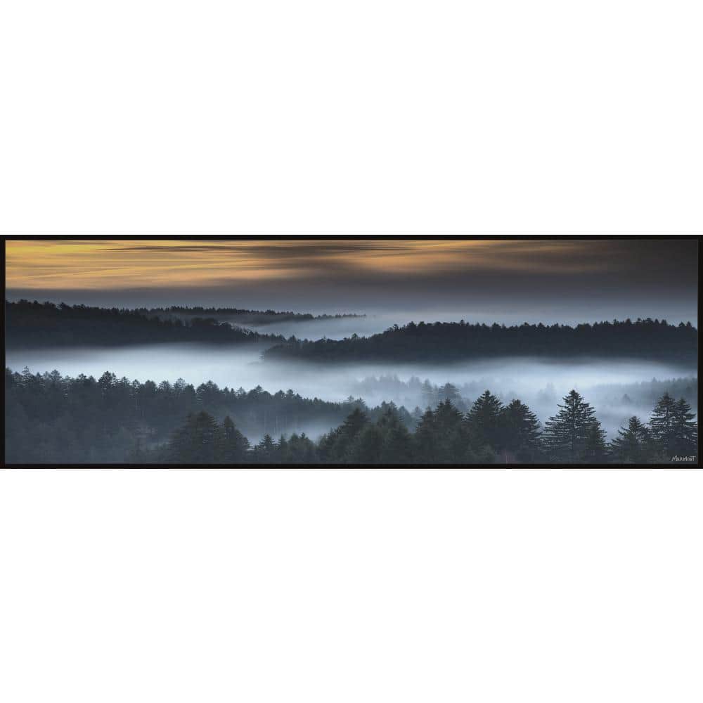 Morning on the River by Marmont Hill Floater Framed Canvas Nature Art Print