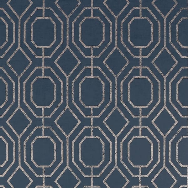 Unbranded Transform Geo Navy Peel and Stick Wallpaper