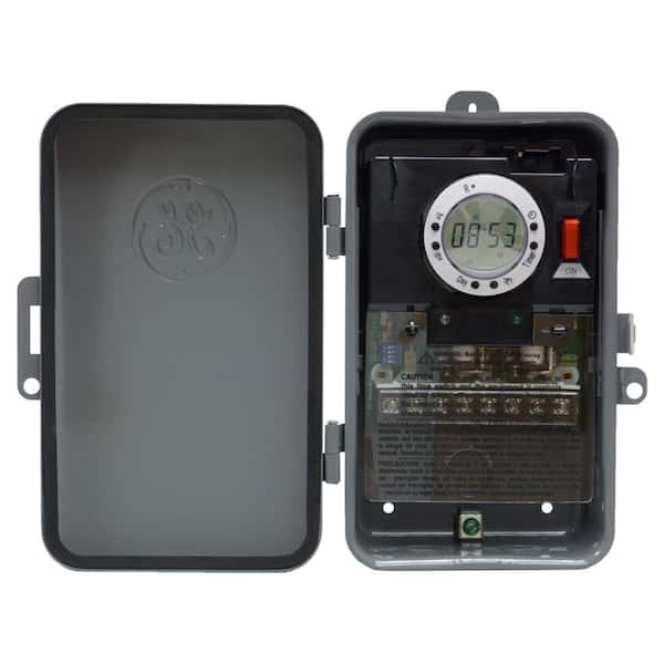 GE 7 Day Digital Outdoor Box Timer and On/Off Per Day