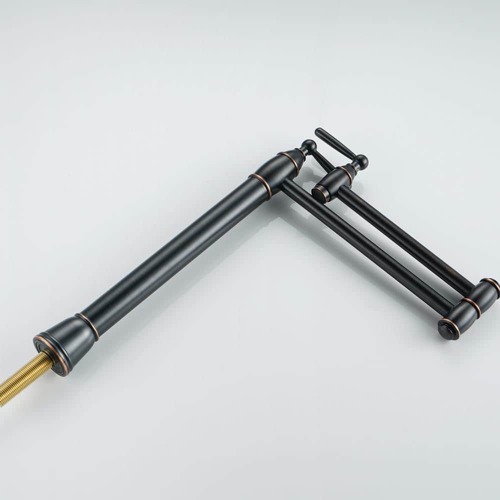 Oil Rubbed Bronze Double Handle Pot Filler Faucet
