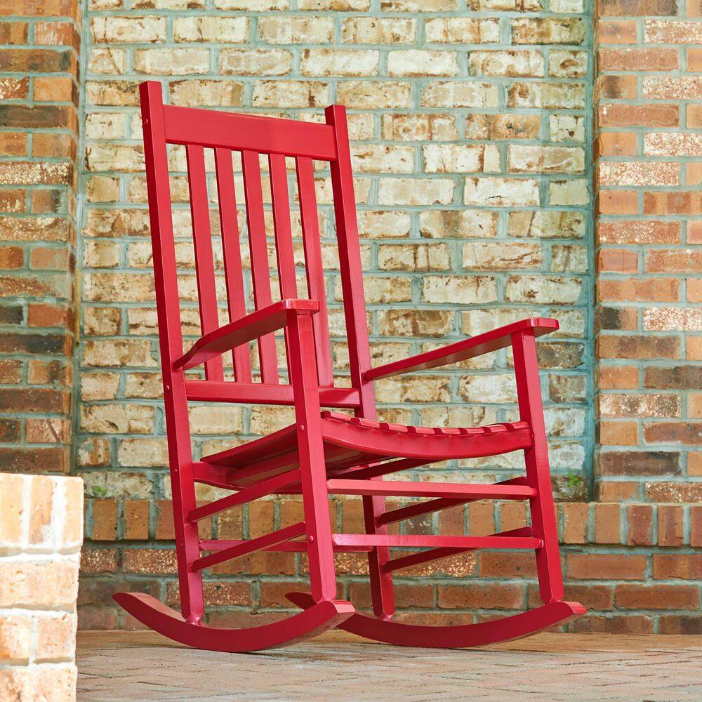 Vermont Red Hardwood Outdoor Rocking Chair with Arms