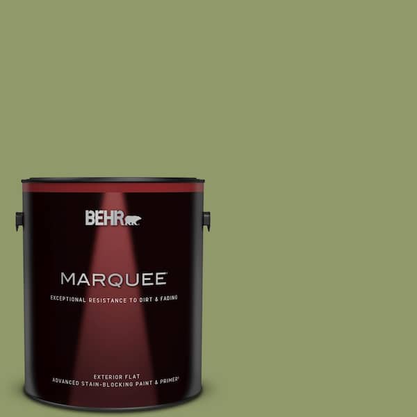 BEHR MARQUEE 1 gal. Home Decorators Collection #HDC-SP14-2 Exotic Palm Flat Exterior Paint & Primer