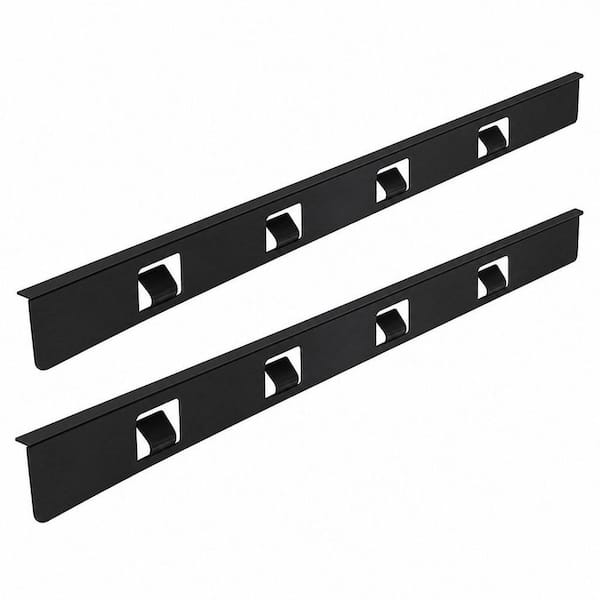 2-Pack Stainless Steel Stove Gap Filler, Range Trim Kit Between Oven and Countertop, Heat Resistant 23.4 in. Matte Black